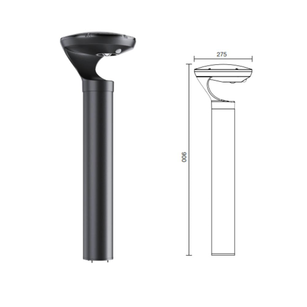 Aluxium NYRA Solar Bollard-Ozlighting-Ozlighting.com.au