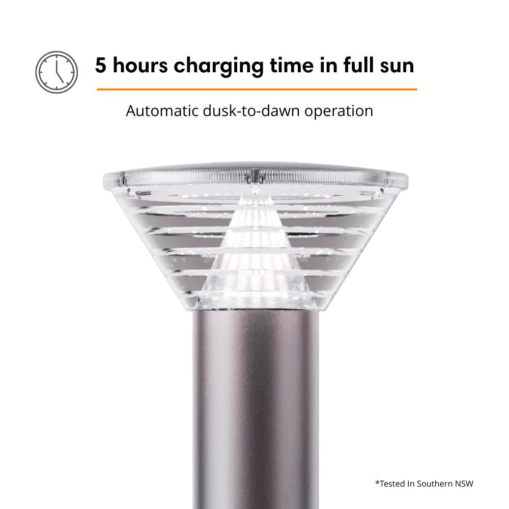 Aluxium STRATA Solar Bollard-Ozlighting-Ozlighting.com.au