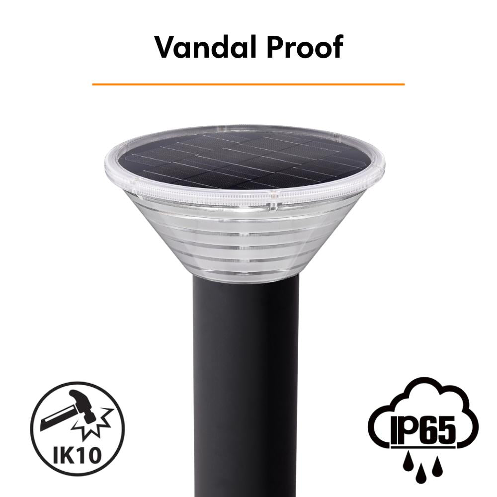 Aluxium STRATA Solar Bollard-Ozlighting-Ozlighting.com.au
